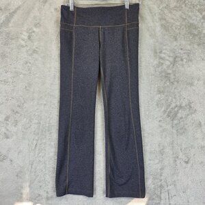 Athleta Pants Womens Medium Gray Flare Groove Yoga Activewear Gym Stretch 919179